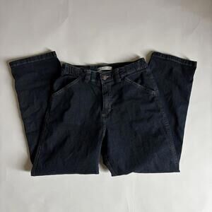 90s lee dark wash denim jeans, easy fit